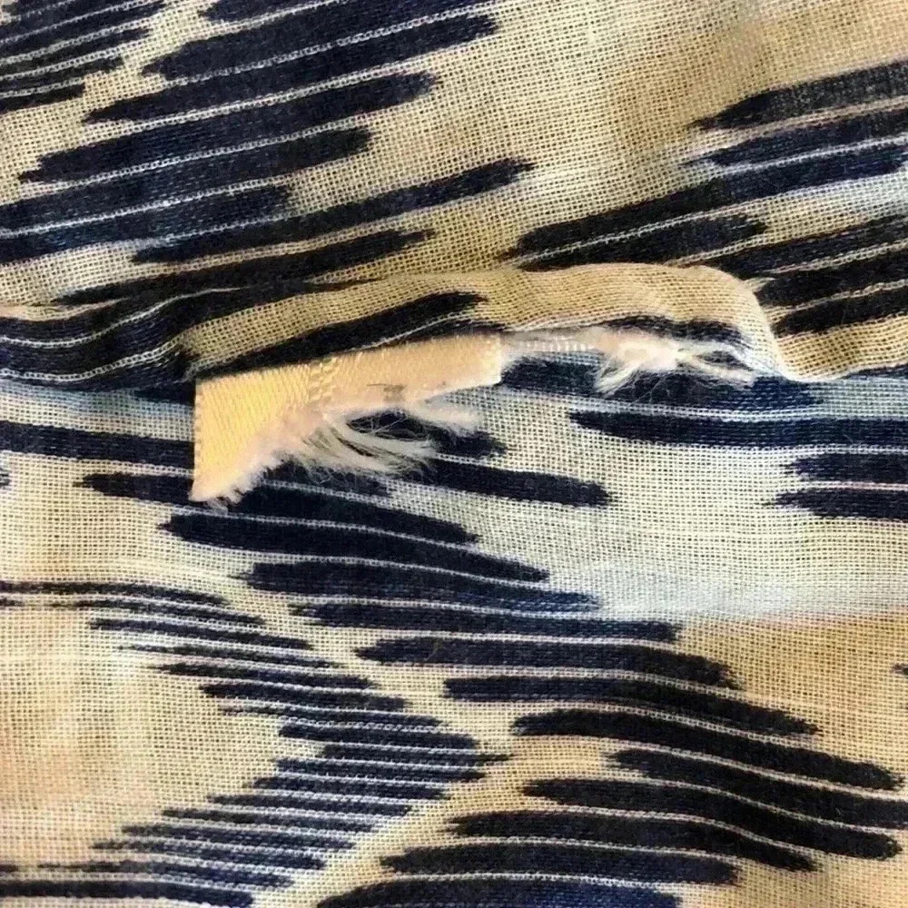 Tommy Bahama | Blue Avec Ikat Print Sleeveless Top - Picture 6 of 6